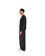 ZIP RAW DENIM - BLACK - Image 7