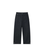 ZIP RAW DENIM - BLACK